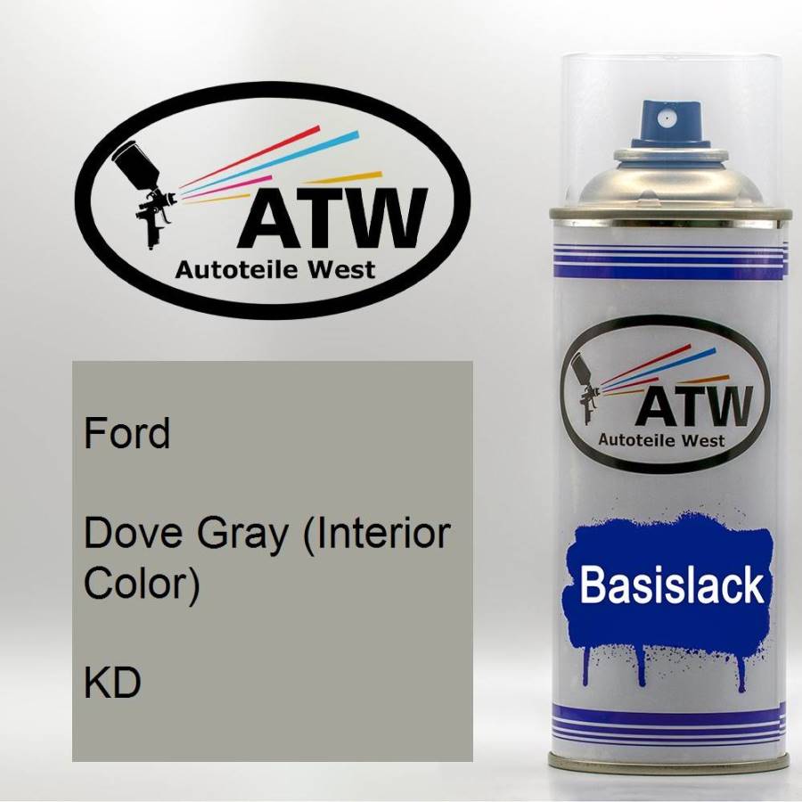 Ford, Dove Gray (Interior Color), KD: 400ml Sprühdose, von ATW Autoteile West.
